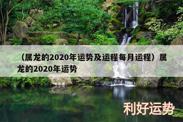 以及属龙的2020年运势及运程每月运程属龙的2020年运势