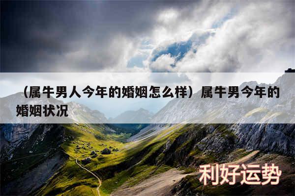 以及属牛男人今年的婚姻怎么样属牛男今年的婚姻状况