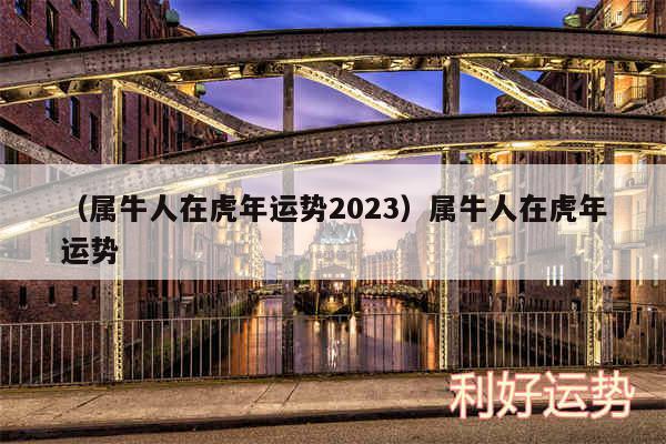 以及属牛人在虎年运势2024属牛人在虎年运势