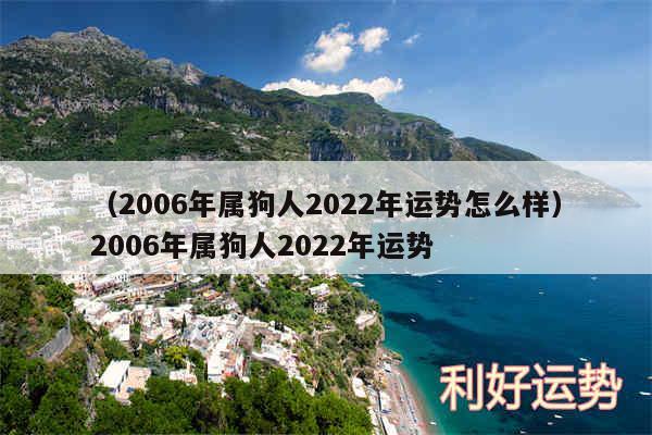 以及2006年属狗人2024年运势怎么样2006年属狗人2024年运势