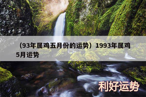 以及93年属鸡五月份的运势1993年属鸡5月运势