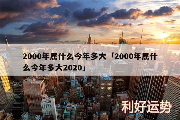 2000年属什么今年多大及2000年属什么今年多大2020