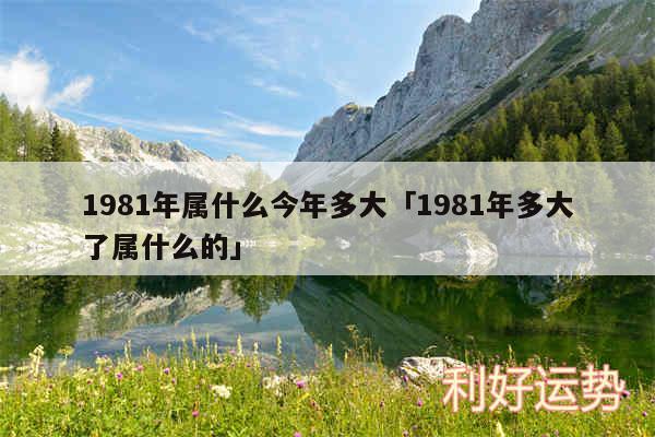 1981年属什么今年多大及1981年多大了属什么的