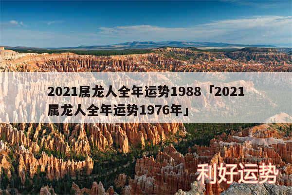 2024属龙人全年运势1988及2024属龙人全年运势1976年