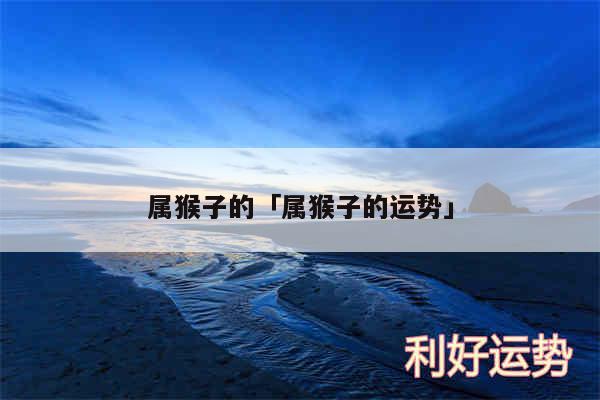 属猴子的及属猴子的运势