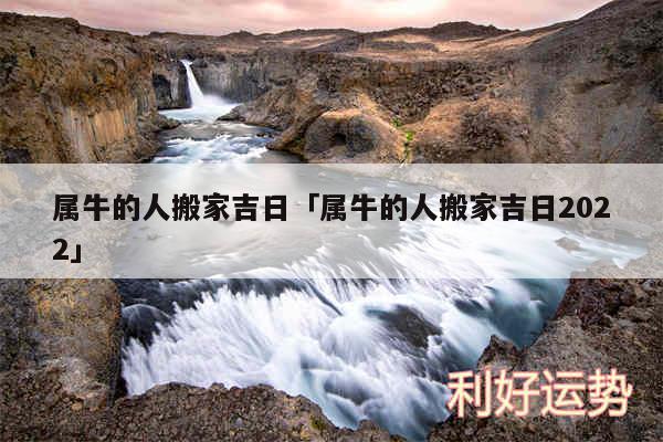 属牛的人搬家吉日及属牛的人搬家吉日2024