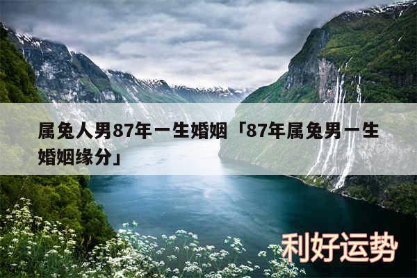 属兔人男87年一生婚姻及87年属兔男一生婚姻缘分