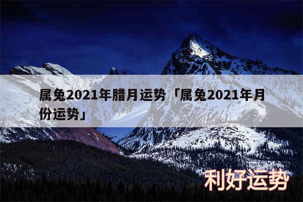 属兔2024年腊月运势及属兔2024年月份运势