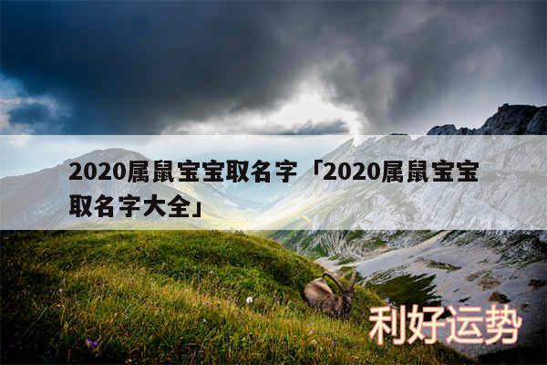 2020属鼠宝宝取名字及2020属鼠宝宝取名字大全