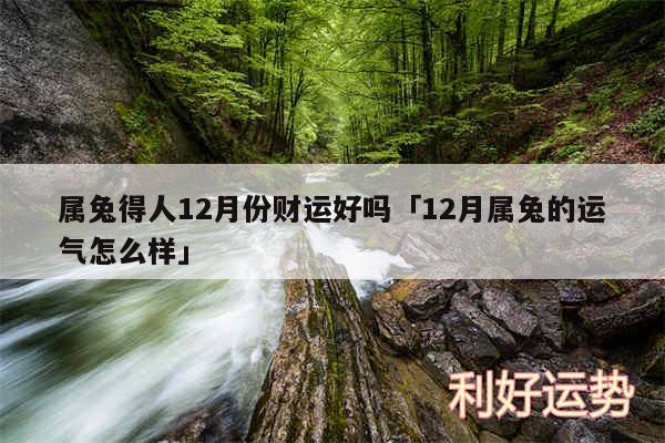 属兔得人12月份财运好吗及12月属兔的运气怎么样