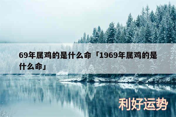 69年属鸡的是什么命及1969年属鸡的是什么命