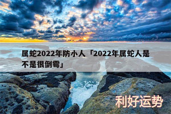 属蛇2024年防小人及2024年属蛇人是不是很倒霉