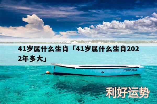 41岁属什么生肖及41岁属什么生肖2024年多大