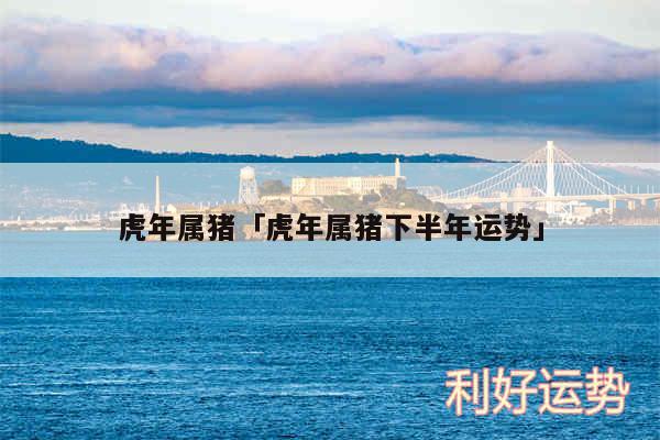 虎年属猪及虎年属猪下半年运势