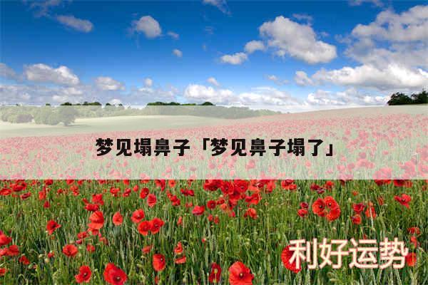 梦见塌鼻子及梦见鼻子塌了