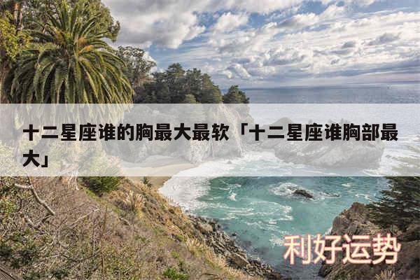 十二星座谁的胸最大最软及十二星座谁胸部最大
