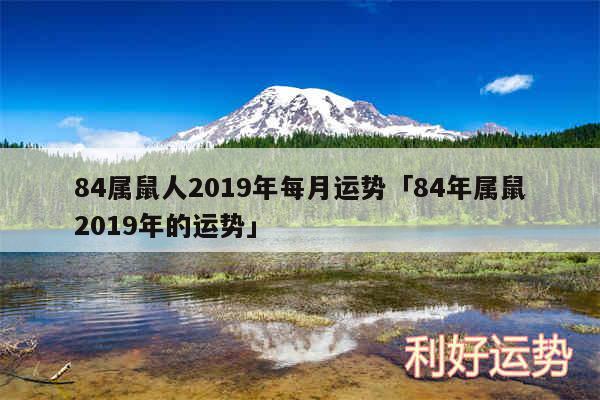 84属鼠人2019年每月运势及84年属鼠2019年的运势