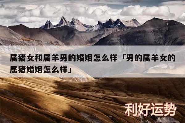 属猪女和属羊男的婚姻怎么样及男的属羊女的属猪婚姻怎么样