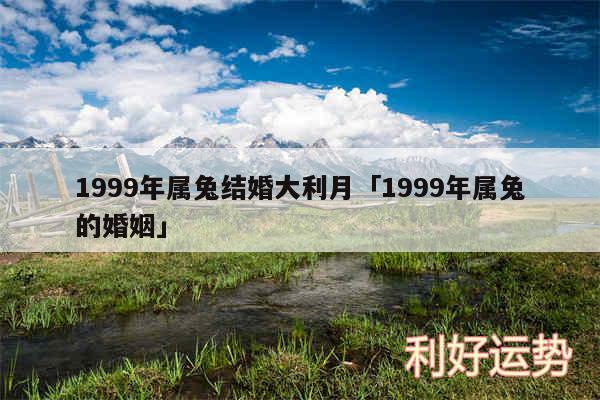 1999年属兔结婚大利月及1999年属兔的婚姻