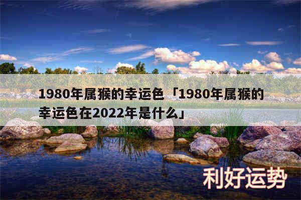 1980年属猴的幸运色及1980年属猴的幸运色在2024年是什么