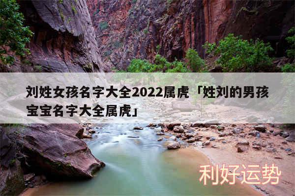 刘姓女孩名字大全2024属虎及姓刘的男孩宝宝名字大全属虎