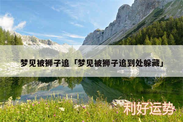 梦见被狮子追及梦见被狮子追到处躲藏