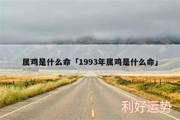 属鸡是什么命及1993年属鸡是什么命