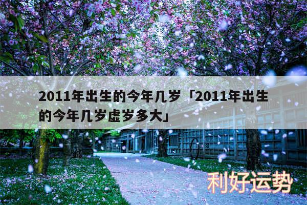 2011年出生的今年几岁及2011年出生的今年几岁虚岁多大
