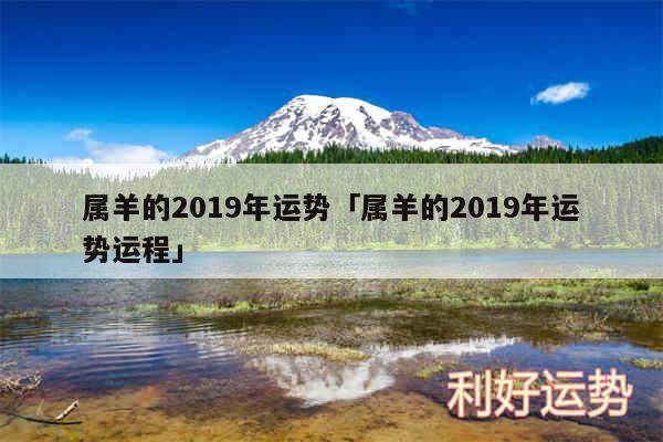 属羊的2019年运势及属羊的2019年运势运程