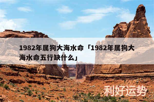 1982年属狗大海水命及1982年属狗大海水命五行缺什么