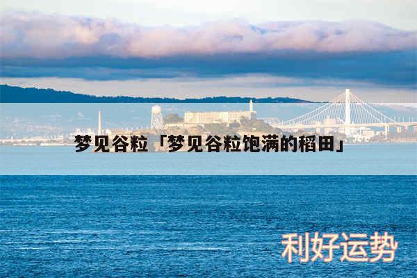 梦见谷粒及梦见谷粒饱满的稻田