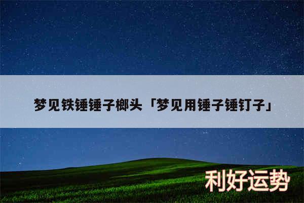 梦见铁锤锤子榔头及梦见用锤子锤钉子