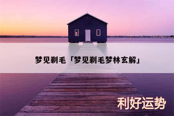 梦见剃毛及梦见剃毛梦林玄解