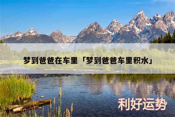 梦到爸爸在车里及梦到爸爸车里积水