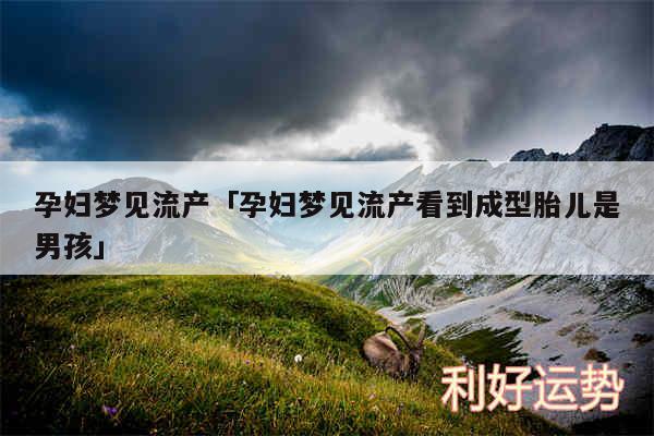 孕妇梦见流产及孕妇梦见流产看到成型胎儿是男孩
