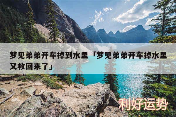 梦见弟弟开车掉到水里及梦见弟弟开车掉水里又救回来了