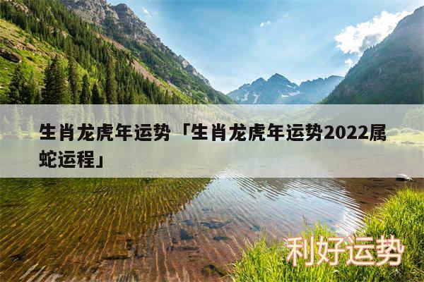 生肖龙虎年运势及生肖龙虎年运势2024属蛇运程