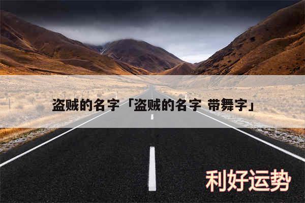 盗贼的名字及盗贼的名字 带舞字