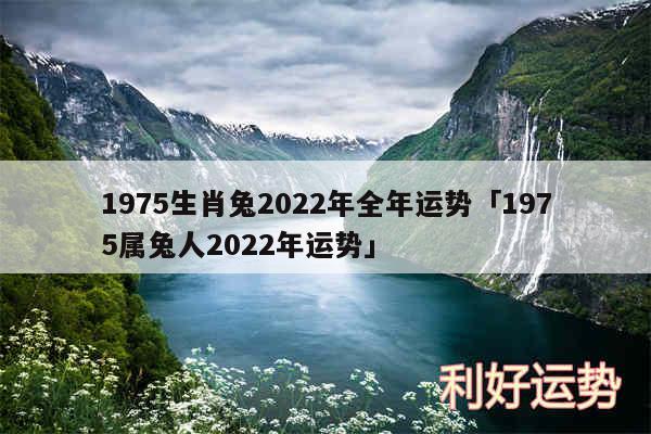 1975生肖兔2024年全年运势及1975属兔人2024年运势