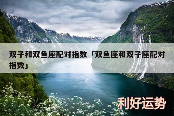 双子和双鱼座配对指数及双鱼座和双子座配对指数