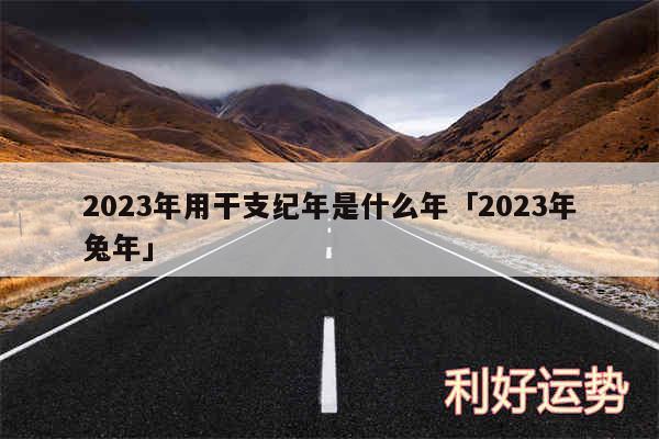 2024年用干支纪年是什么年及2024年兔年