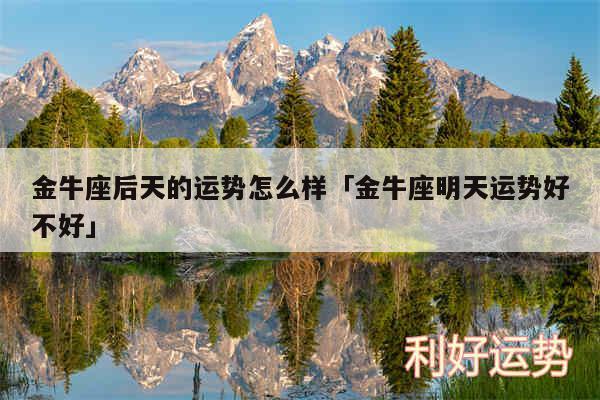 金牛座后天的运势怎么样及金牛座明天运势好不好