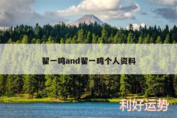翟一鸣and翟一鸣个人资料
