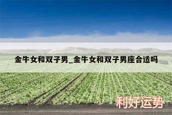 金牛女和双子男_金牛女和双子男座合适吗
