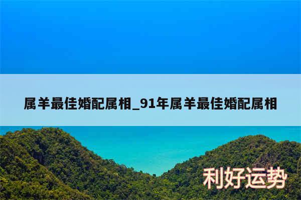 属羊最佳婚配属相_91年属羊最佳婚配属相