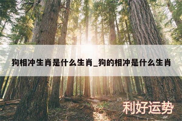 狗相冲生肖是什么生肖_狗的相冲是什么生肖