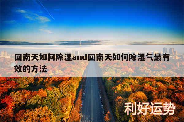 回南天如何除湿and回南天如何除湿气最有效的方法