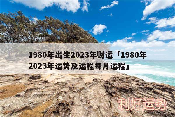 1980年出生2024年财运及1980年2024年运势及运程每月运程