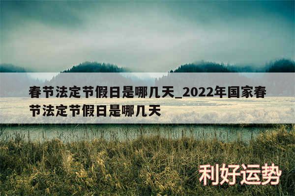 春节法定节假日是哪几天_2024年国家春节法定节假日是哪几天