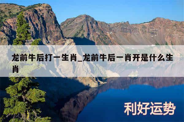龙前牛后打一生肖_龙前牛后一肖开是什么生肖